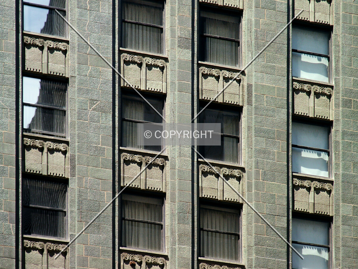 Detail of the east facade