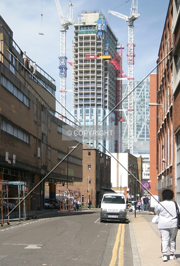 View northwest from Wentworth Street