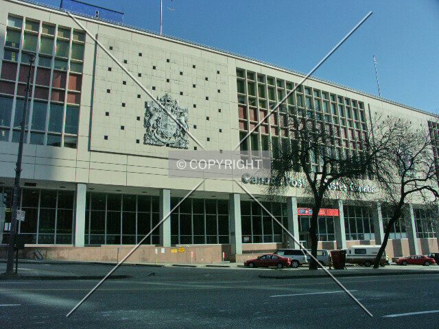 The Main Post Office on Georgia Street takes up an entire city block