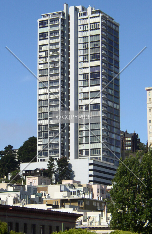 Looking west from Stockton Street