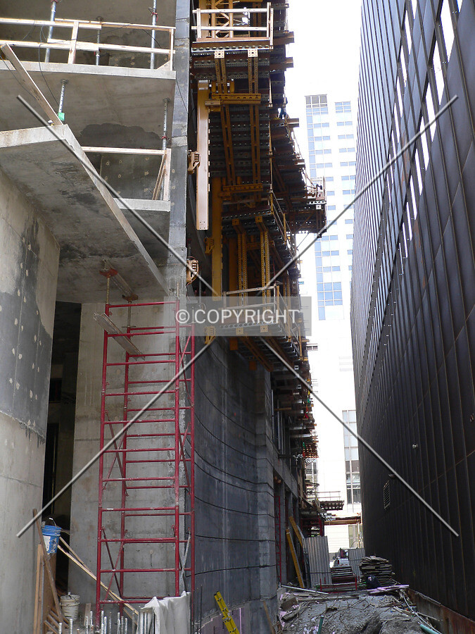 Looking at the space between 345 East Ohio which is under construction and the former Time Life Building