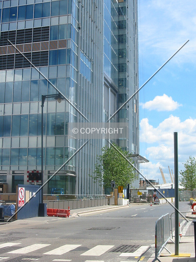 Looking towards the entrance from the west