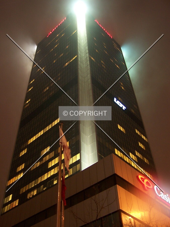Tower in the fog
