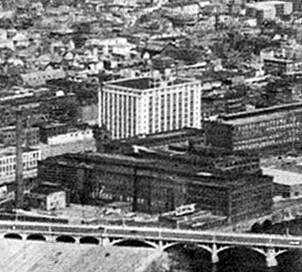 Vintage view from the southwest