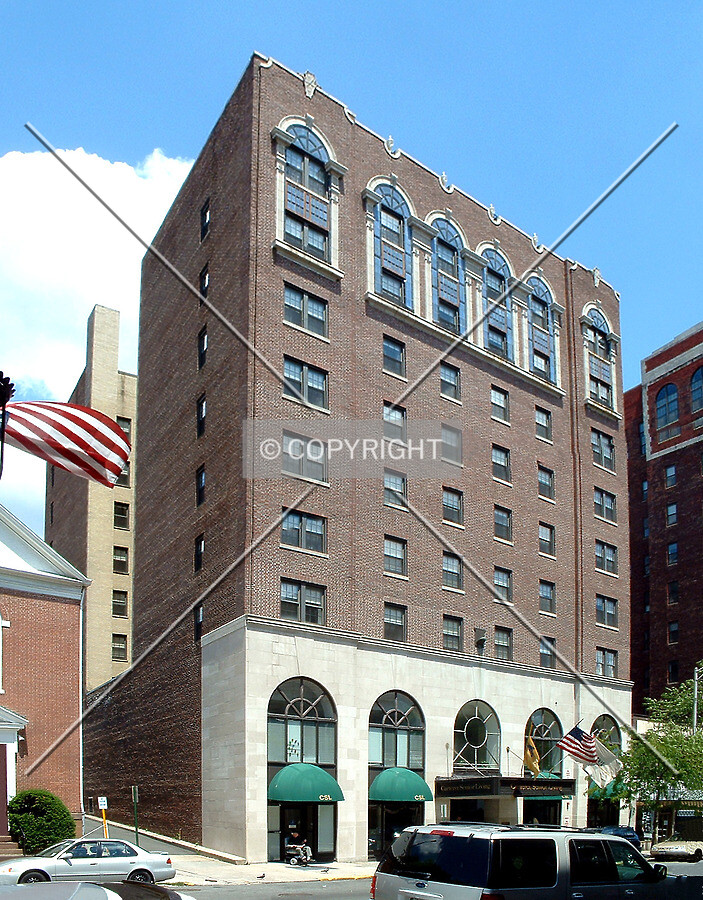 View from the southwest across Jersey Street