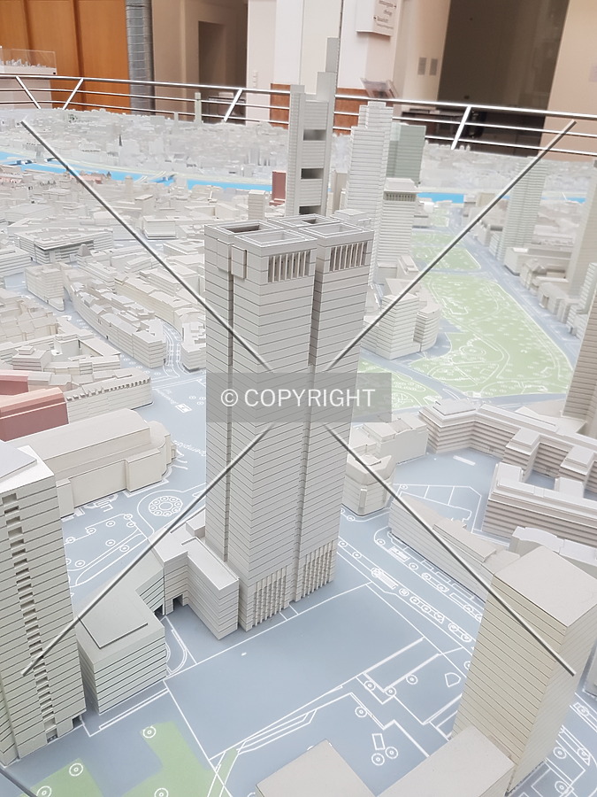 Frankfurt city model in the planning department