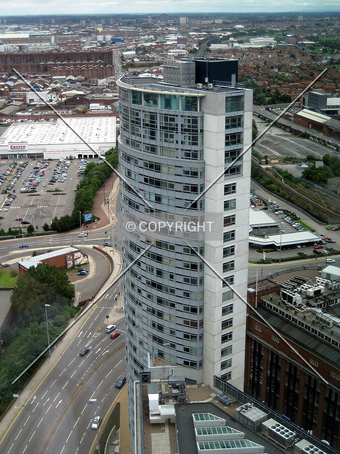 Looking down from West Tower