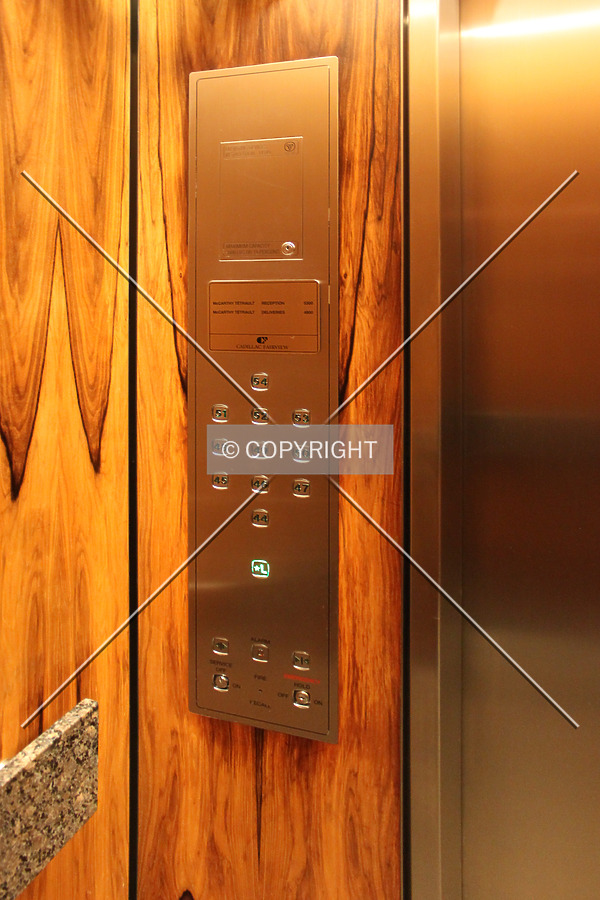Elevator control panel