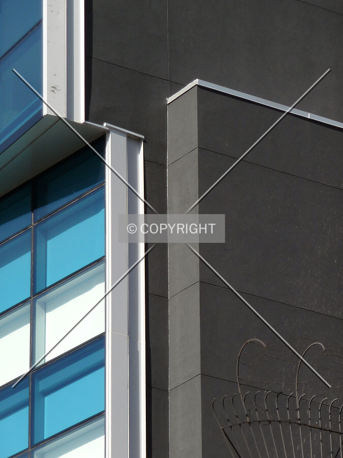 East facade at southeast corner