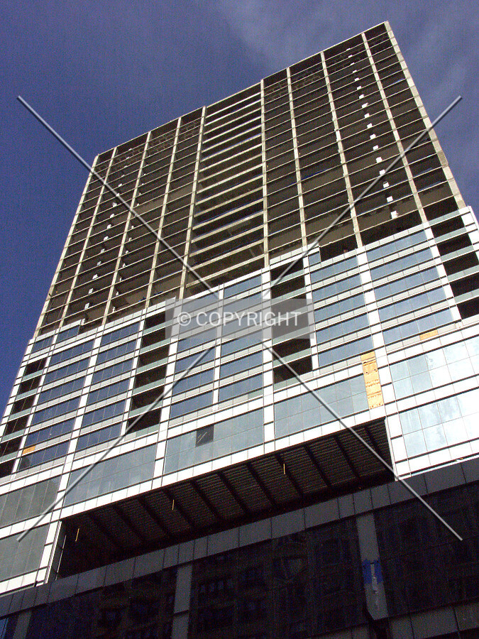 Looking up from the west