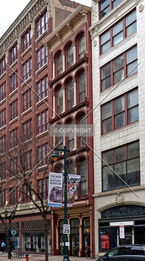 View from the northwest on Market Street