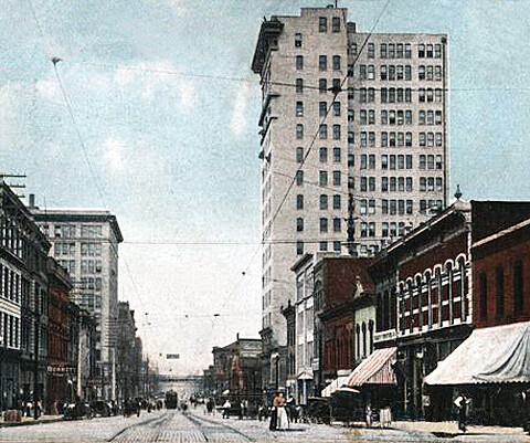 Vintage view from the northeast