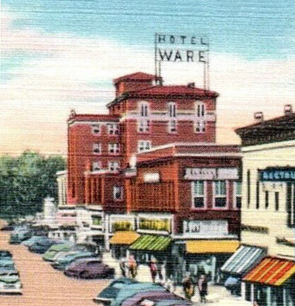 Vintage view from the southeast