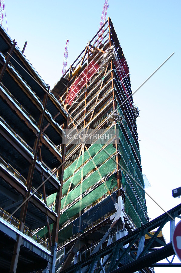Looking up from Norton Folgate