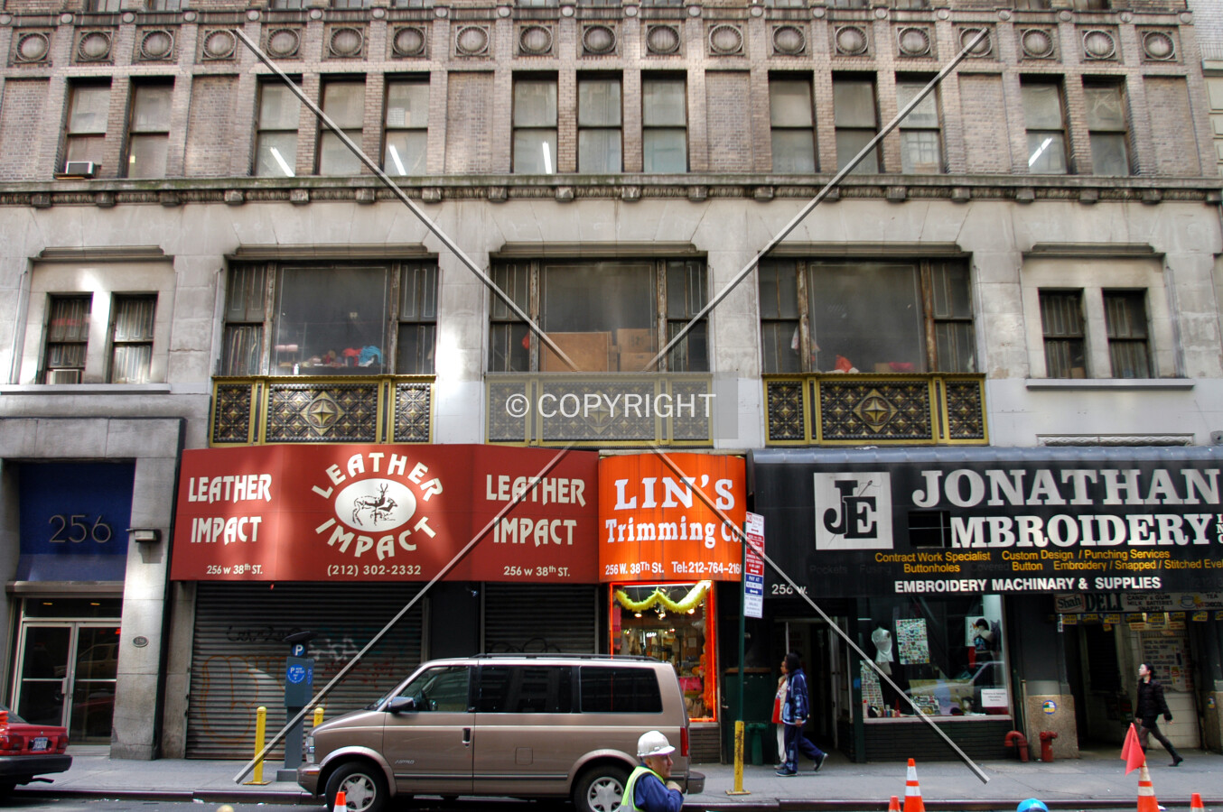 View from across 38th Street