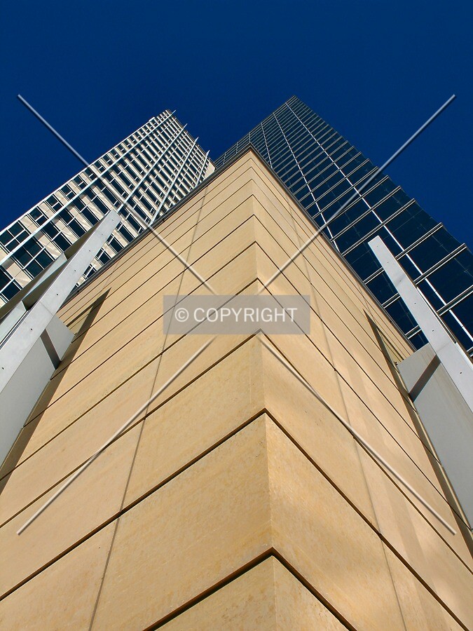 Looking up from the main entrance
