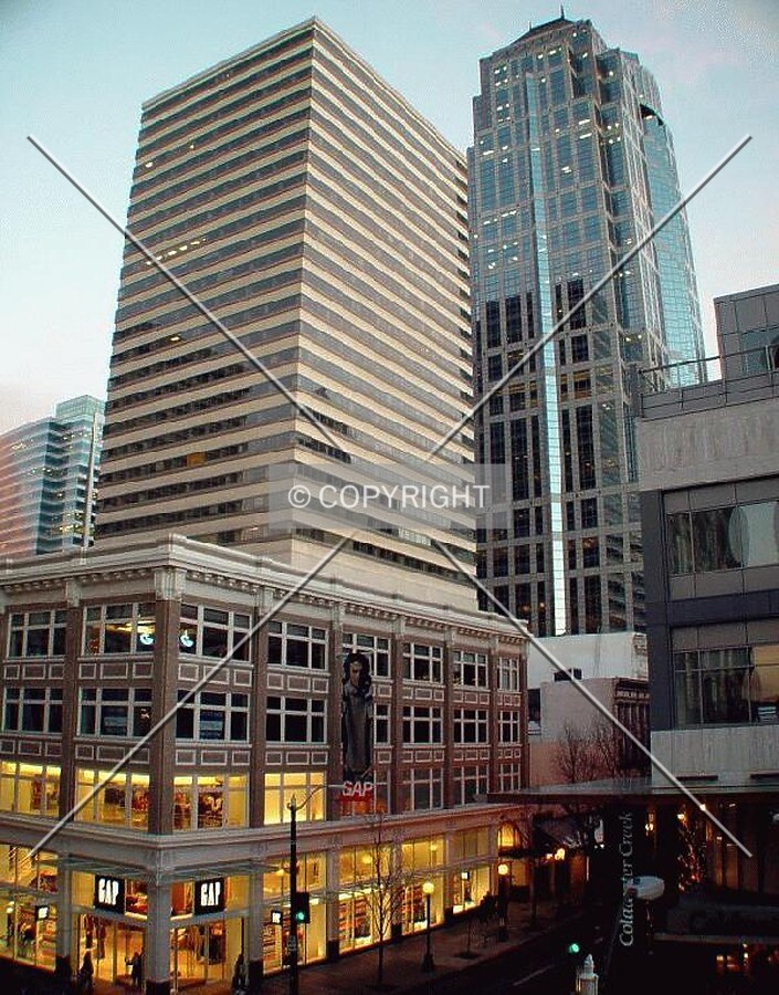 With US Bank Centre in background