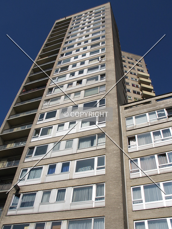 Looking up from the south