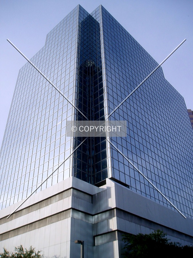 Looking up the southwest corner