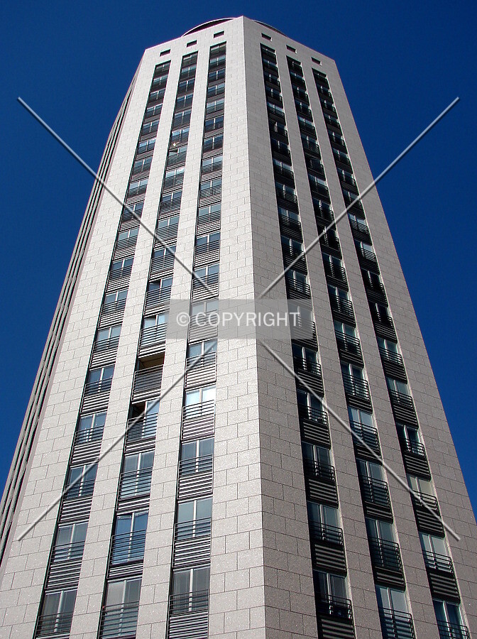 Looking up from the south