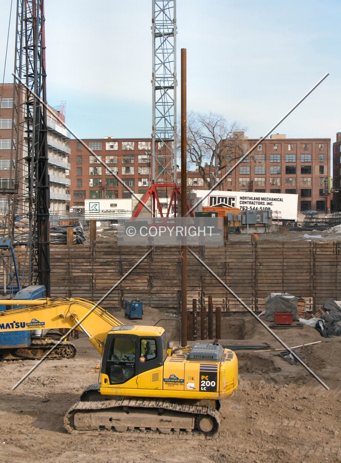 One pile awaiting its place in the earth