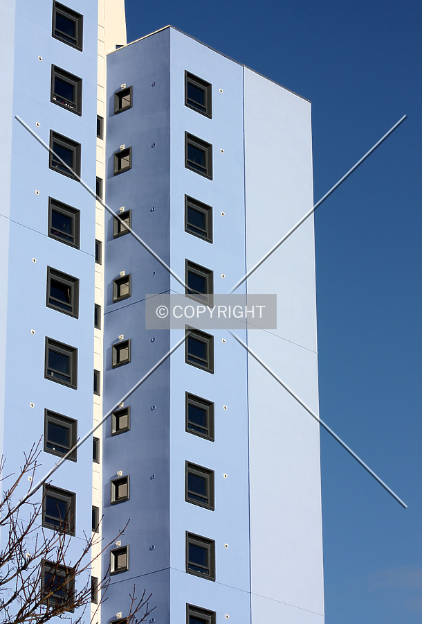Looking up at the top