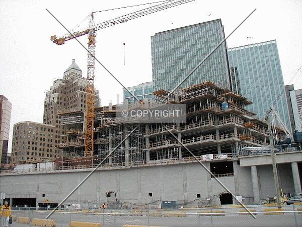 Looking south from new convention centre site