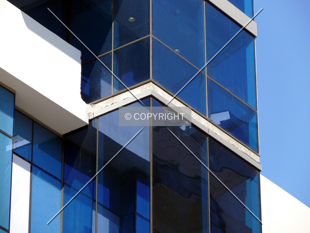 Spandrel missing its aluminum cladding