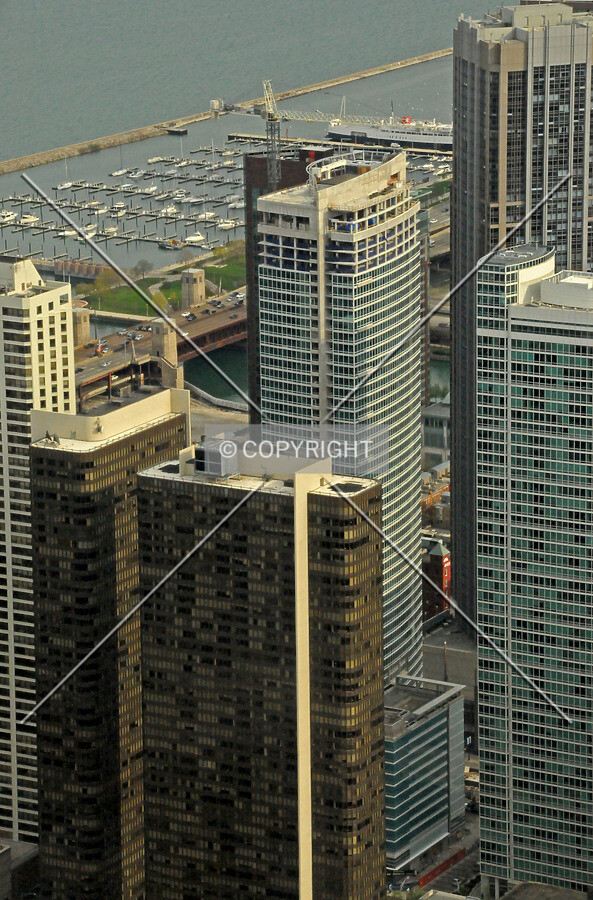 Looking southeast from the observatory at the John Hancock Center