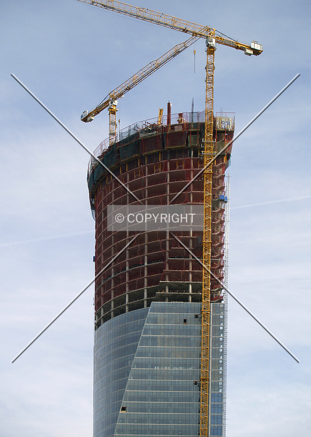 Top floors as seen from the west