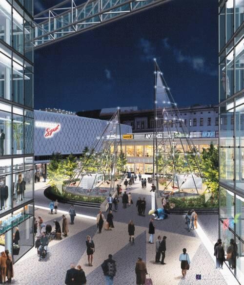 Model view of the inner market place
