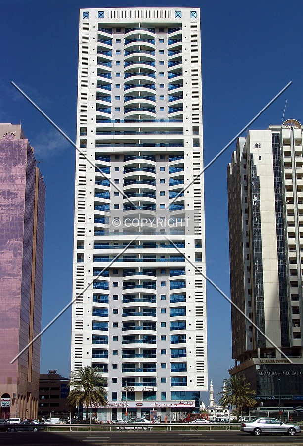 View from across Sheikh Zayed Road
