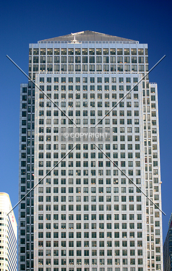 View east from Cabot Square