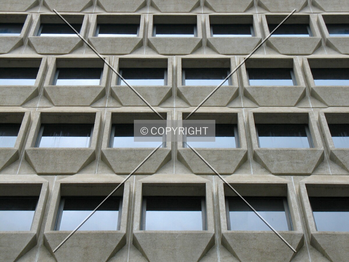 Fenestration on the south face