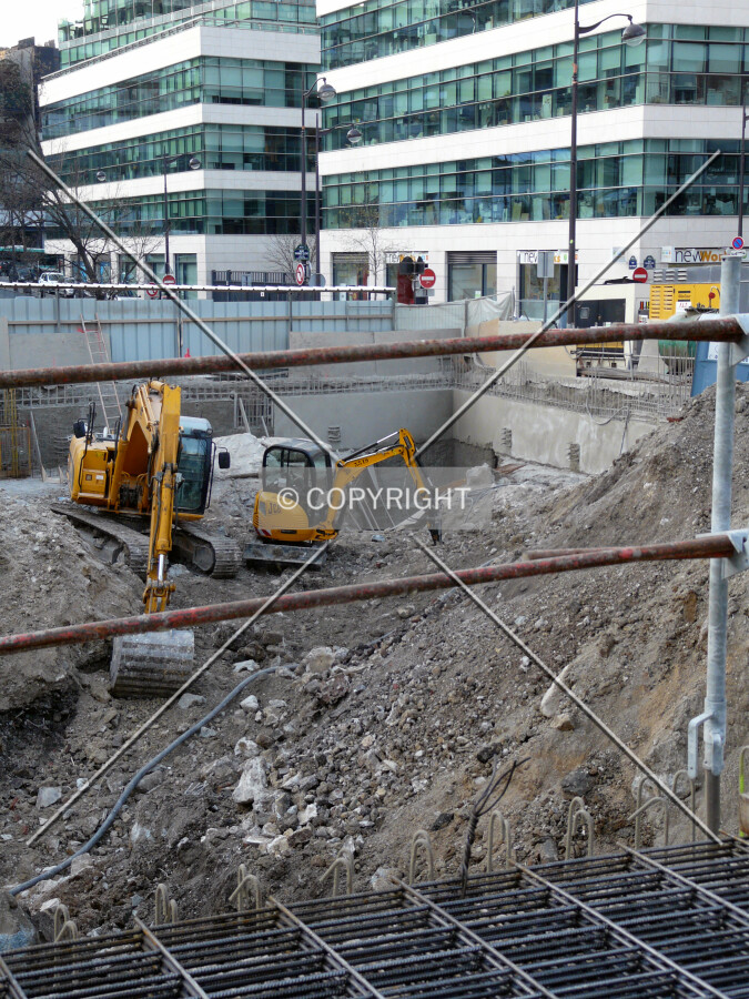 Excavation underway on the north corner