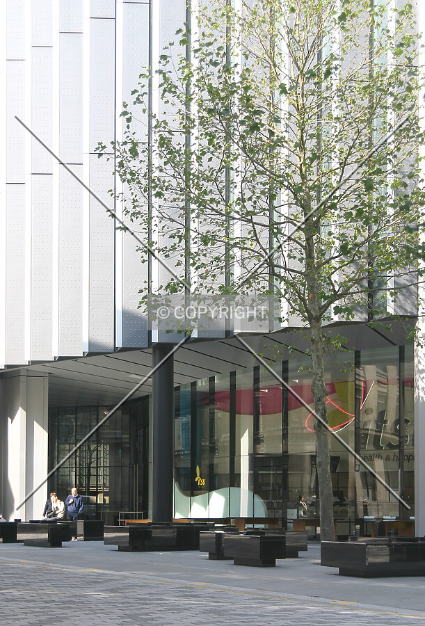 View northeast across Fenchurch Avenue of the base