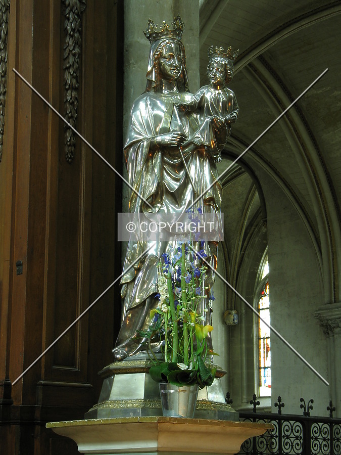 Our Lady, located right front of the main altar