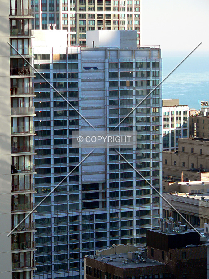 View to the southeast from the LaSalle-Wacker Building