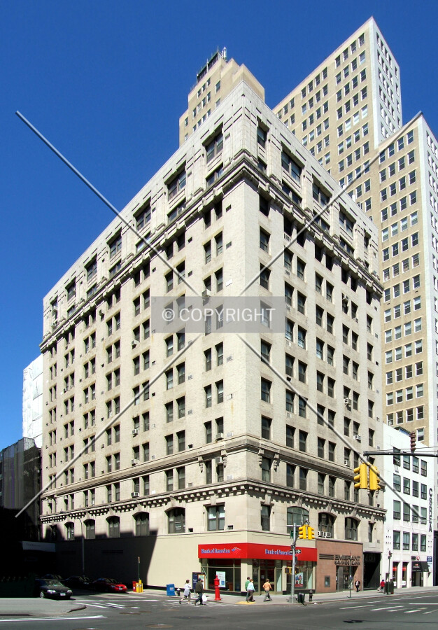 View from the southeast across Broadway