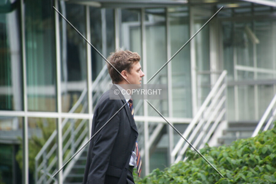A walking business man