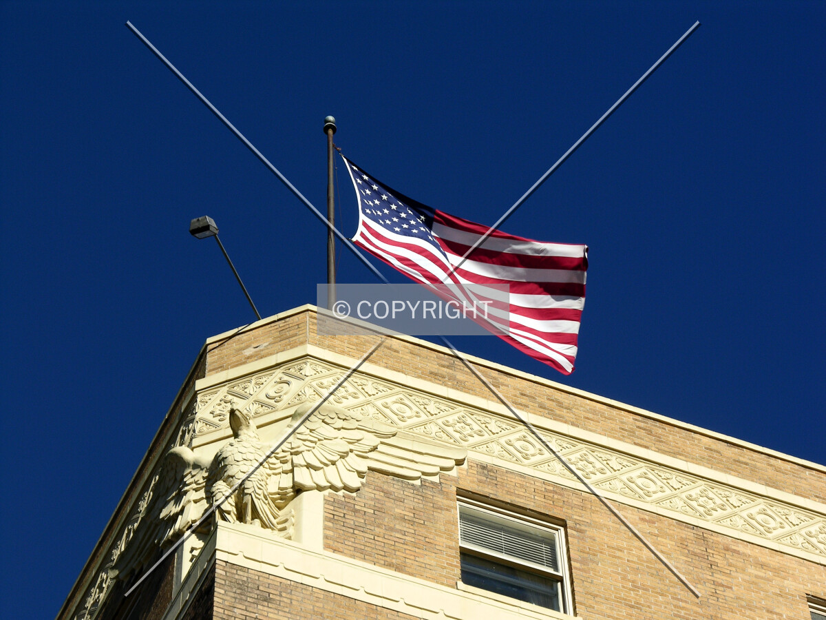 Detail of the upper southwest corner