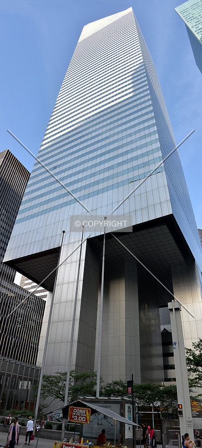 View from the west at Lexington Avenue and 53rd Street