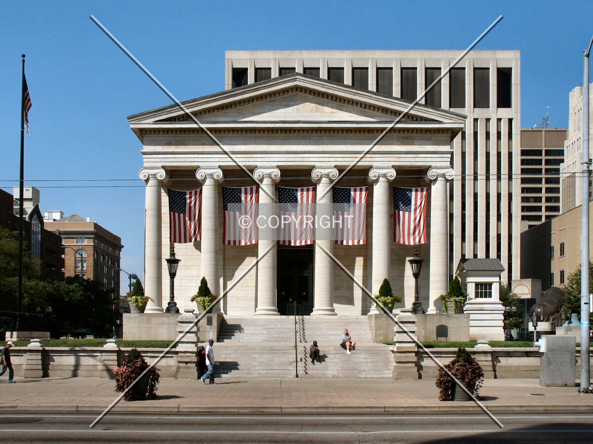 Front elevation from the east across North Main Street