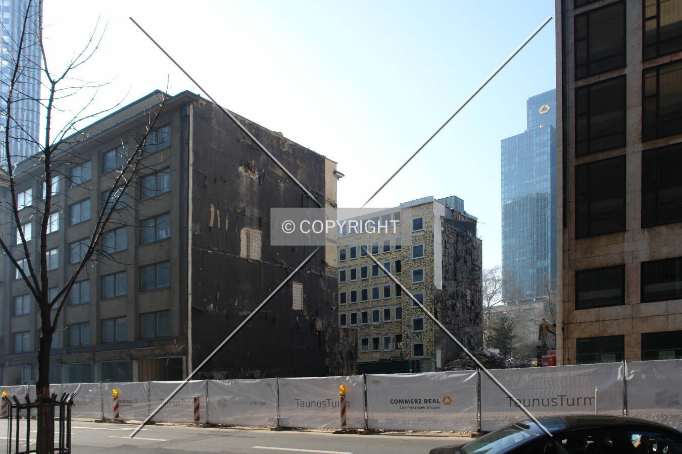 Preparation on the construction site including demolition of previous properties