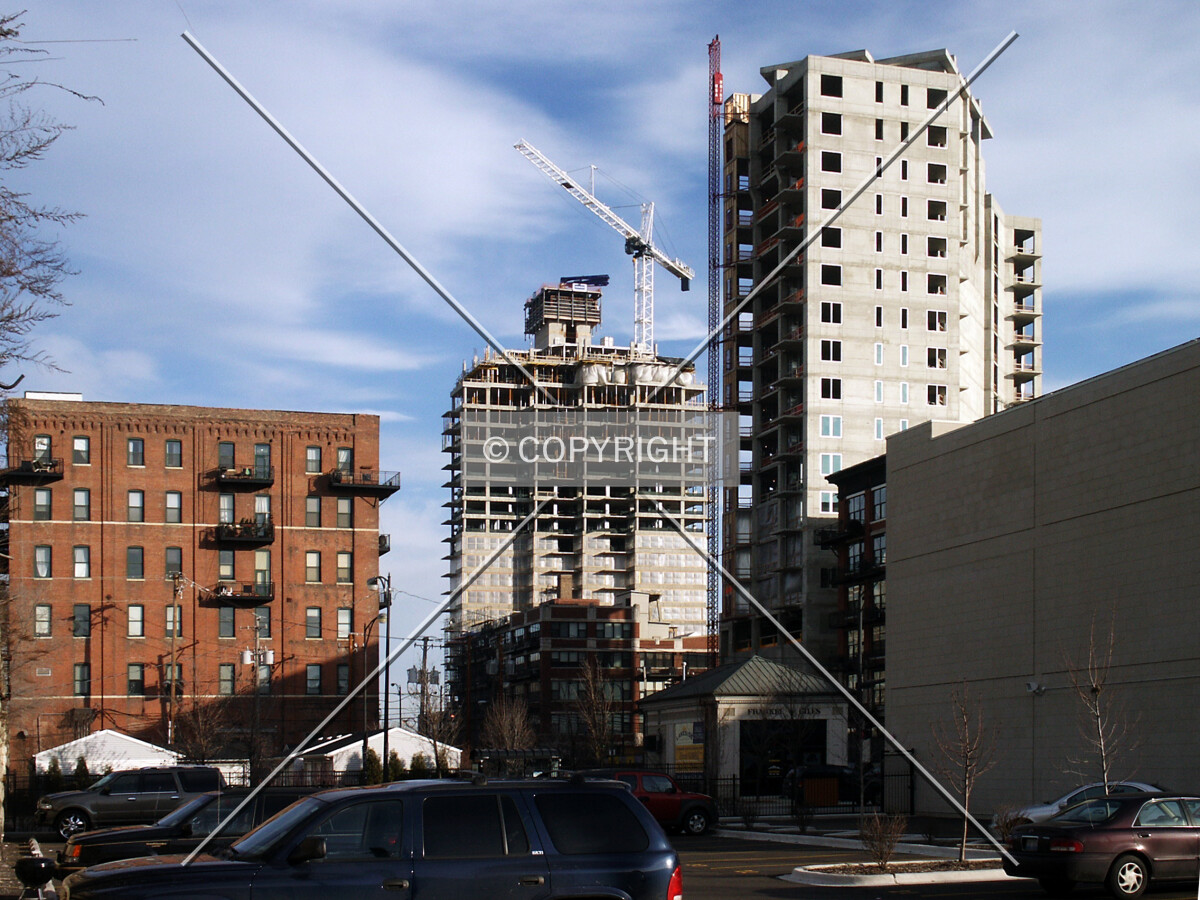 View from the west with Lakeside Tower on the right