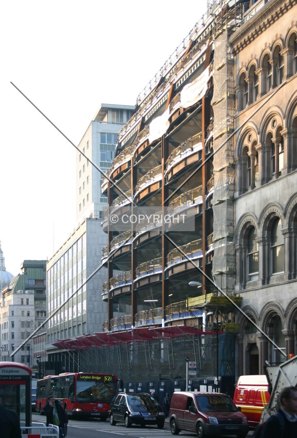 View west along Cannon Street