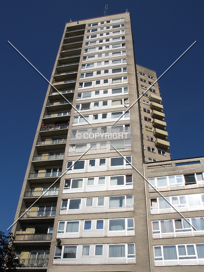 Looking up from the south