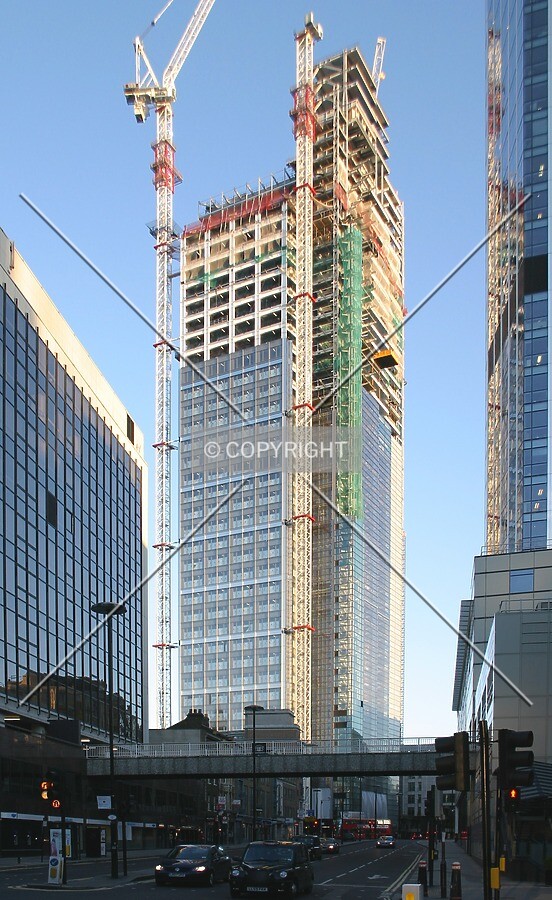 View east from the junction of Old Broad Street, London Wall and Wormwood Street