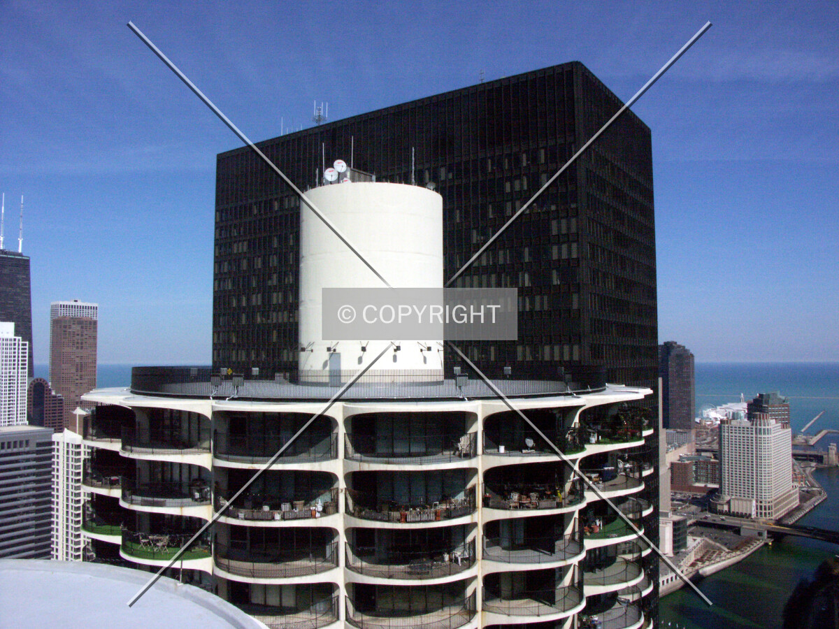 Looking east from roof of Marina City II