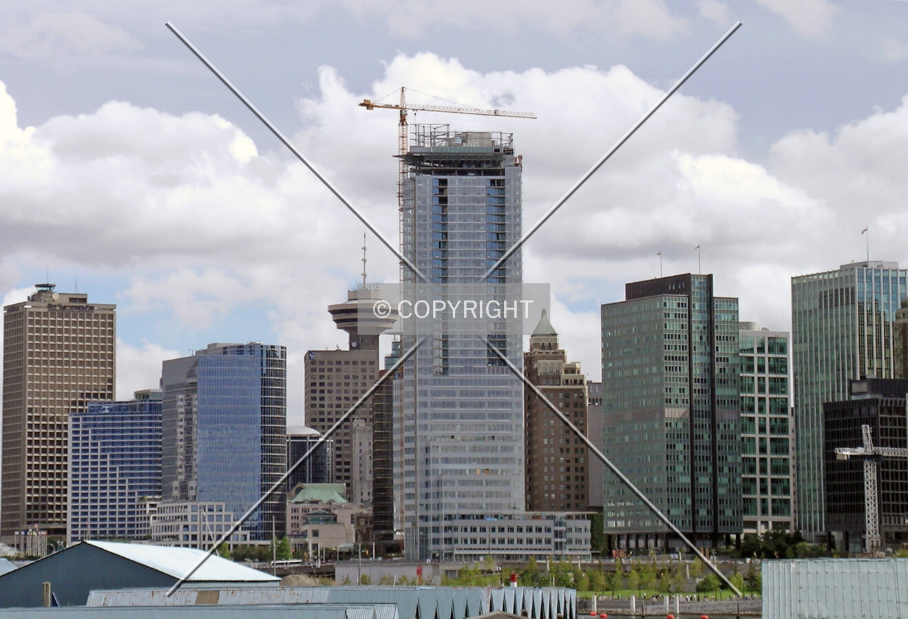 As seen from Stanley park